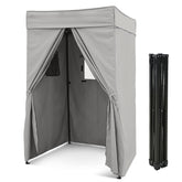 EAGLE PEAK Flex Compact 4x4 canopy frame enabling quick privacy for photoshoots.