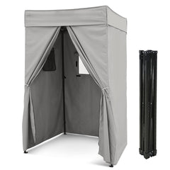 EAGLE PEAK Flex Compact 4x4 canopy frame enabling quick privacy for photoshoots.