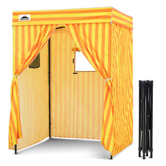 EAGLE PEAK Flex Compact 5x5 canopy top view shows portable privacy for photoshoots.