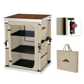EAGLE PEAK folding table top view showing large workspace for prep and serving