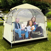 Eapele All Weather Shelter setup demonstrates quick shelter on site.