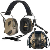 EARMOR M32 Plus headset on helmet setup for integrated protection and clear comms.