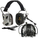 earmor m32 plus helmet-communication-setup enables reliable two-way talk on the range.