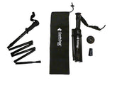 EarthTrekGear folding trekking pole folded compactly for travel and storage.