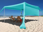 Easierhike Beach Canopy with Sidewall shields sun for family beach days.