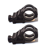 Eastern Tactical offset rail mount on Picatinny rail with 45-degree side offset.