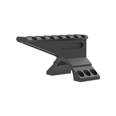 Eastern Tactical Supply 21mm Weaver rail fit on standard setups.
