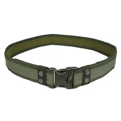 Eastern Tactical Supply duty belt 2in green front view with quick-release buckle