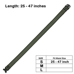 Eastern Tactical Supply duty belt attachments example shows versatile mounting for pouches and flashlights