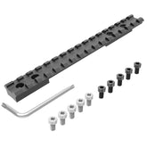 Eastern Tactical Supply Howa 1500 rail mount on rifle demonstrates solid Picatinny compatibility.