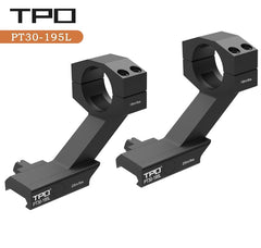 Eastern Tactical Supply PT30-195L mount top view highlights extra height for clear optics.