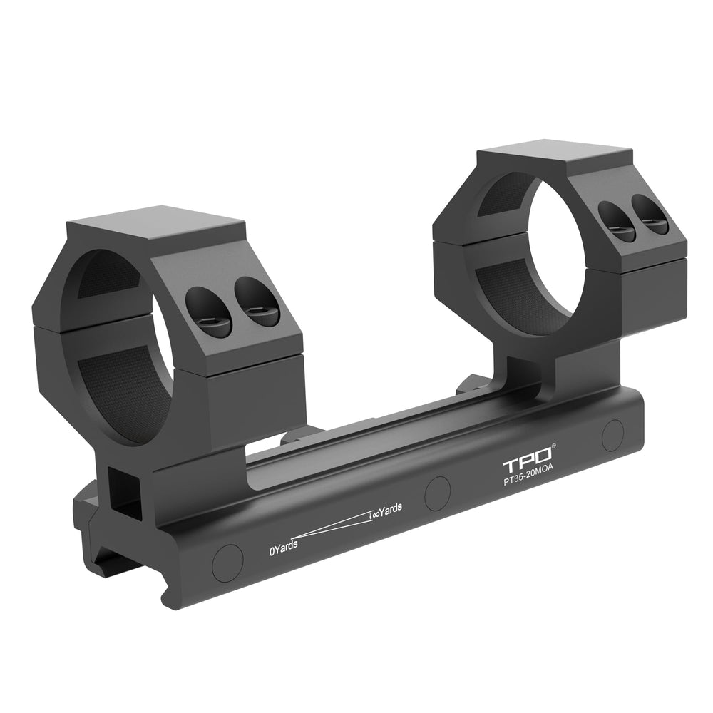Eastern Tactical Supply PT35-138-20MOA mount side view on Picatinny rail for stability