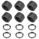 Eastern Tactical Supply thread-protector 5-8x24 on barrel protects threads during storage.