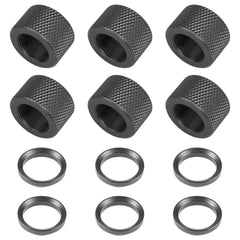 Eastern Tactical Supply thread-protector 5-8x24 on barrel protects threads during storage.