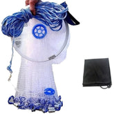 Easy Big cast net with aluminum frame for durable, long-lasting fishing sessions.