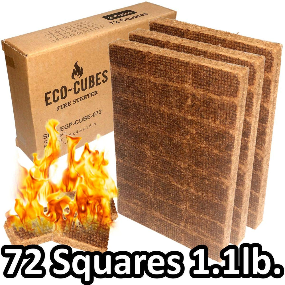 EasyGo Eco Cubes fire starter for chimney lighting, fast flames and clean setup