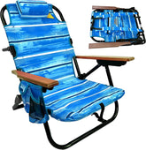 EasyGo Product Beach Chair overview with a roomy seat for all-day comfort.