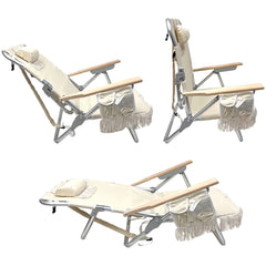 EasyGo Tassel chair with upgraded wooden arm rests for added comfort