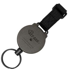 EasyKeys Key-Bak SECURIT MOLLE retractable keychain in black keeps essential tools within reach