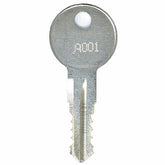 EasyKeys Yakima A184 replacement key showing unlocked fit for quick access.