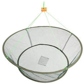 Portable prawn and crab fishing net with 31.5 inch top circle in green