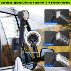 Eazy2hD quick-connect hose enables fast setup after camping sessions