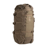 Eberlestock Brooks 3500 pack roll-top closure enables adjustable capacity for fast setups in the backcountry.
