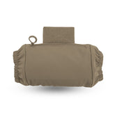 Eberlestock Recon Handwarmer attached to bottom of harness for quick warmth.