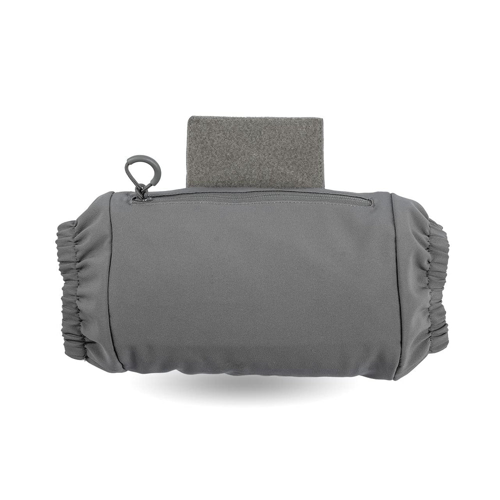 Eberlestock Recon Handwarmer mounted to harness enhances cold-weather comfort