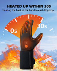 EBOSSOM heated glove liners shown as lightweight and flexible for active wear.