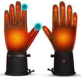 Ebullient Assimilate heated gloves with battery pack for extended warmth on cold commutes.