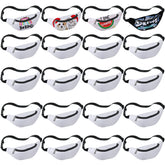 Eccliy sublimation fanny pack white front view showing DIY-ready surface.