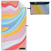 ECCOSOPHY microfiber beach towel sand-free surface ideal for beach setups and clean car interiors