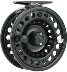 Echo Base Spool 4/5 close-up, enables quick spool swaps for uninterrupted reels.