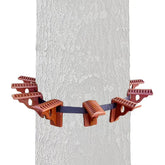 Echo Ridge saddle platform with rope ladder demonstrates easy ascent and quick access.