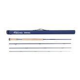 Echo Swing Med Fast Spey Rod gloss blue blank for versatile trout presentations