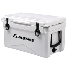 EchoSmile 25QT rotomolded cooler exterior with UV resistance for sun-ready adventures.
