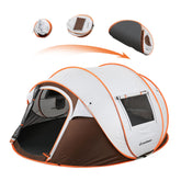EchoSmile instant pop-up tent front view demonstrates fast, hassle-free camping setup.