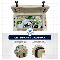 EchoSmile cooler bottom with anti-slip feet for stable placement.