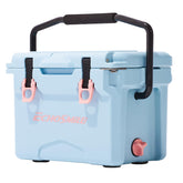 EchoSmile rotomolded cooler front view shows rugged build for outdoor reliability