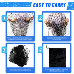 EcoBrisa pier net includes 49.2 ft rope
