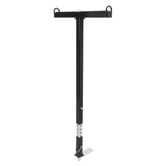 Height-adjustable ECOTRIC kayak loader aligns with car for comfortable loading.