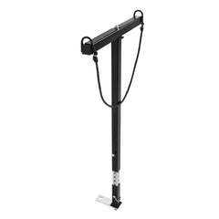 ECOTRIC Kayak Loader on vehicle illustrates solo loading with gravity-assisted T-load.