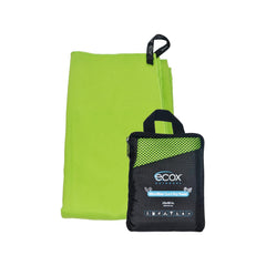 ecox Outdoors microfiber towel 24x48 green, fast drying, ideal for gym and travel
