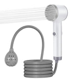 Ecumavin portable shower pump with high-flow motor for camping rinses.