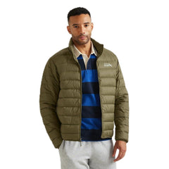 Eddie Bauer CirrusLite down jacket Alder front view for cooler commutes with lightweight warmth.