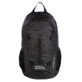 Eddie Bauer Stowaway backpack open view reveals 20L capacity for day trips.