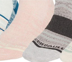 Eddie Bauer hiking sock featuring odor control for freshness after activity