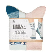 Eddie Bauer women's hiking sock pack with seamless toe for trail comfort