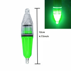 Underwater green LED fishing light emitting 360-degree glow